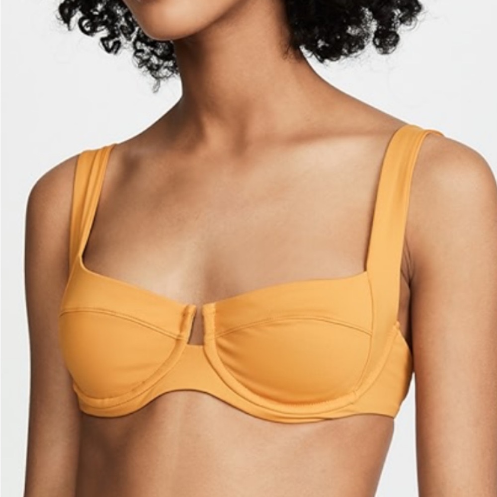 l*space Mustard Yellow Underwire Bikini Top